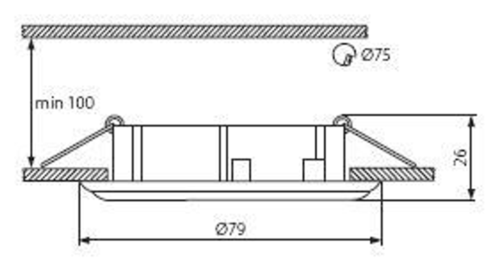 Светильник алюминиевый KANLUX TABO CT-AS02-AL