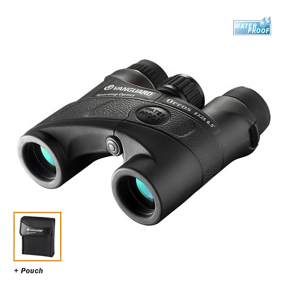 Бинокль Vanguard ORROS 8х25 — компактный и легкий корпус с нескользящим покрытием
