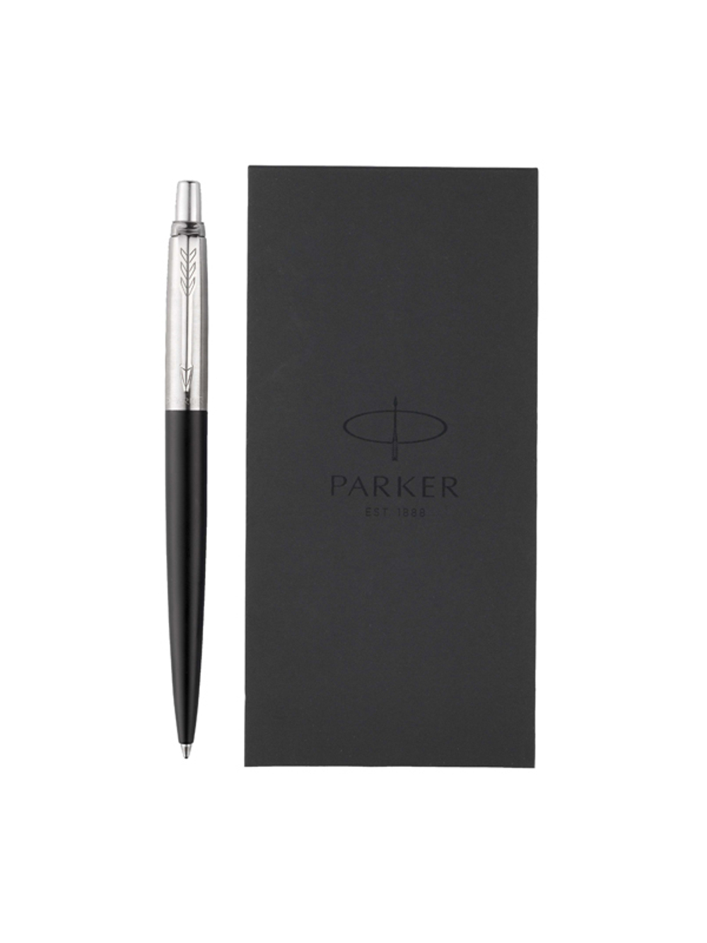 Подарочный набор Parker из шариковой ручки Parker Jotter Bond Street Black и блокнота 13.5см*6.5см*1см 2020375