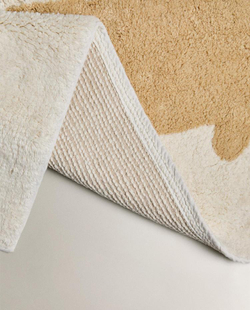 ZARA HOME ДЕТСКИЙ ХЛОПКОВЫЙ КОВРИК, СВЕТЛО-БЕЖЕВЫЙ