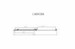 Душевая дверь Vincea SLIM-N VDS-4SN110CLB 110 черный/прозрачная