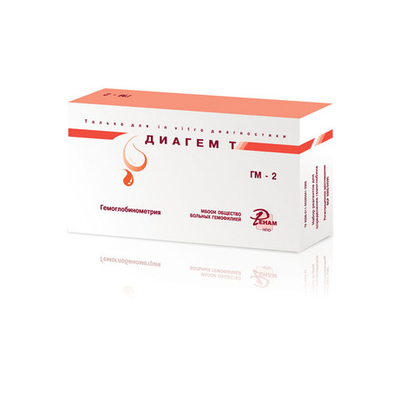 Диагем - Т (№ГМ-2)- набор д/опр.гемоглобина гемоглобинциан.м,1000опр./наб.
