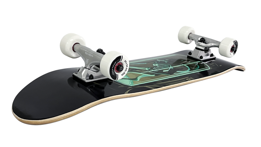 Скейтборд детский Tech Team Aliens Green 7,25"