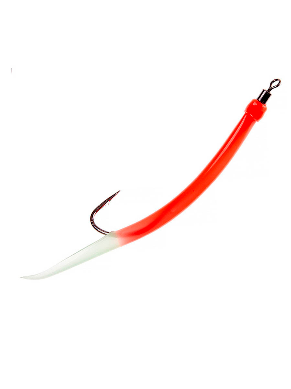 Крючок HIGASHI оснащенный кембриком Gummi Makk #6/0 (set-3pcs) #01 Red; 3 шт