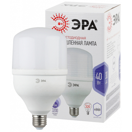 Лампа светодиодная ЭРА STD LED POWER T120-40W-6500-E27 E27 / Е27 40Вт колокол холодный дневной свет