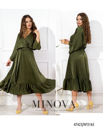 Платье 3165-хаки Minova Фото 1