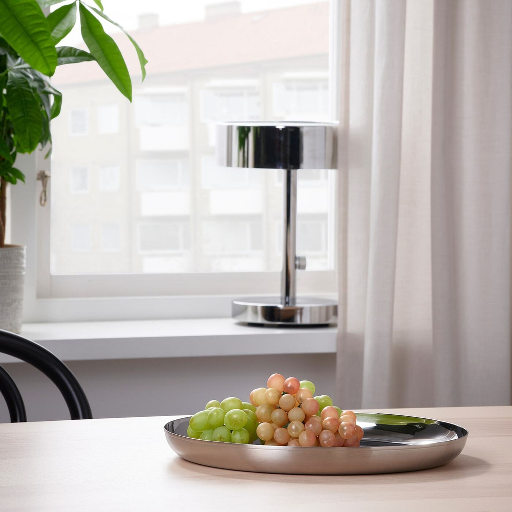 IKEA TUVHÄTTA  (ИКЕА ТУВХÄТТА)  -  Блюдо, нержавеющая сталь, 32 см