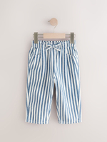 Брюки для девочки Next E29-024, Синий, Белый