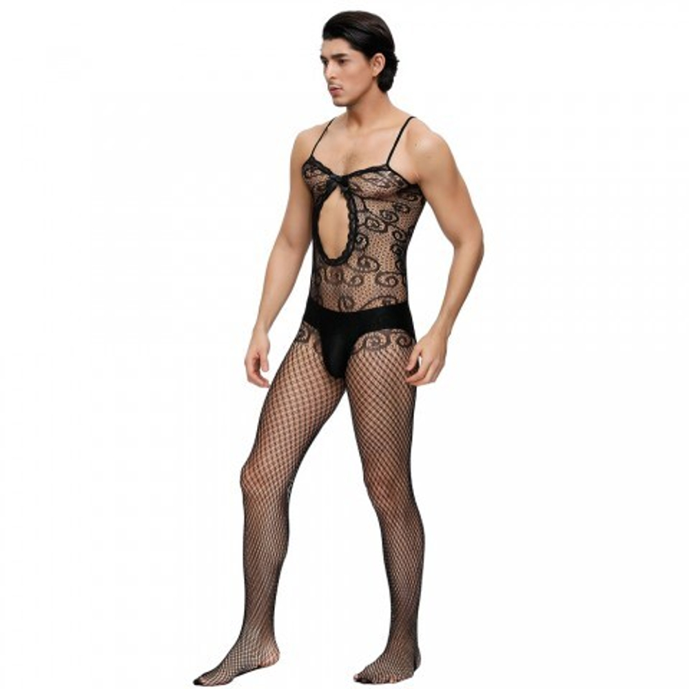 Боди сетка мужская Sexy Black (OS)