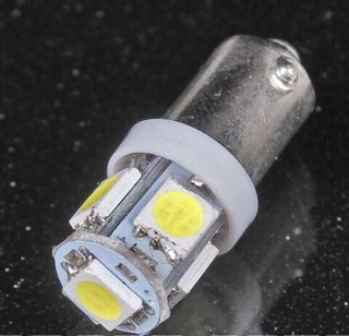 Светодиод 12V T 8   5SMD 5050 WHITE МАЯК цок.5000к 68люм поштучно