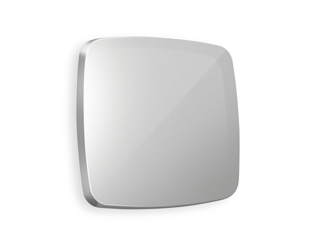 OP4010 Лицевая панель OMEGA (Серебро глянец) для 1-кл выключателей QUANT