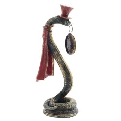 GAEM Фигурка декоративная с часами"Змея" (LR44х1 н/п), L12 W14 H35 см