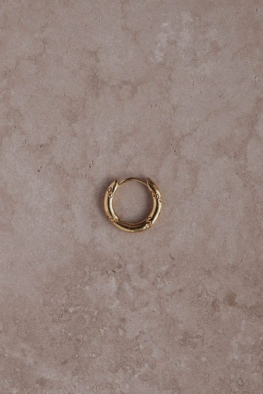 Моносерьга Big Click gold / Noir Et Blanc