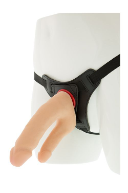 Страпон с двумя фаллосами REALSTUFF DOUBLE PENETRATOR HARNESS