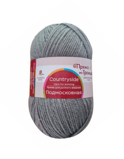 Пряжа "Подмосковная", 50% шерсть, 50% акрил, 100гр-250м, мышонок