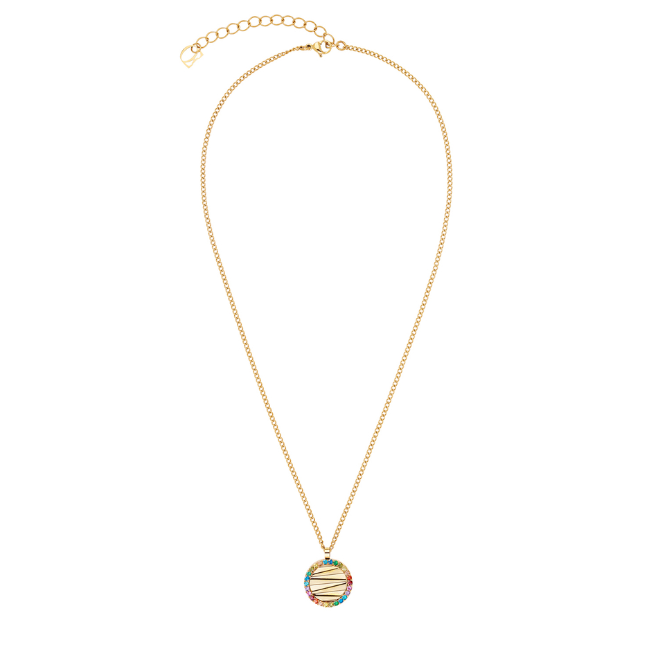 Колье Coeur de Lion Multicolour Rainbow-Gold 2058/10-1535