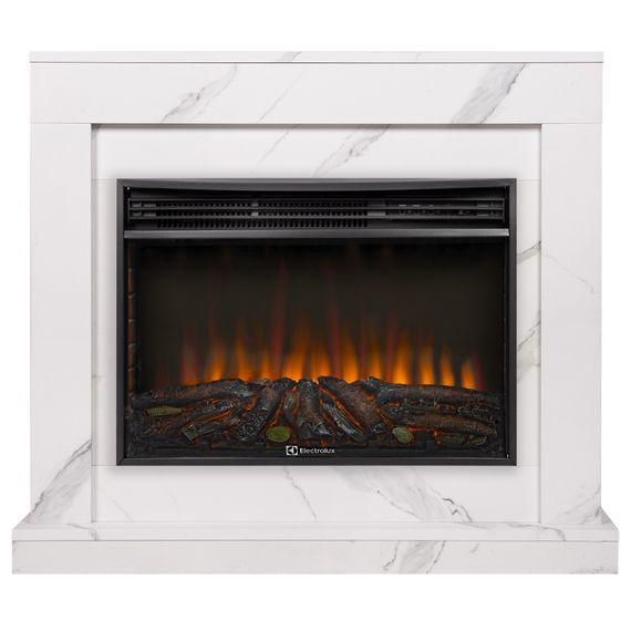 Портал Firelight Simple 25 белый мрамор купить в Москве и Московской области по низкой цене с доставкой по России — (2) Портал Firelight Simple 25 белый мрамор — (2)