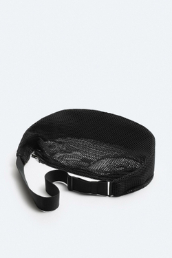 ZARA СЕТЧАЯ СУМКА ЧЕРЕЗ ПЛЕЧО XL, ЧЕРНЫЙ