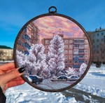 Набор для вышивания крестом Искусница "Зимнее небо"