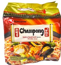Лапша Nongshim Champong со вкусом морепродуктов 130 г 4 шт