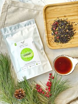 Чёрный чай листовой травяной Таёжный, 80г