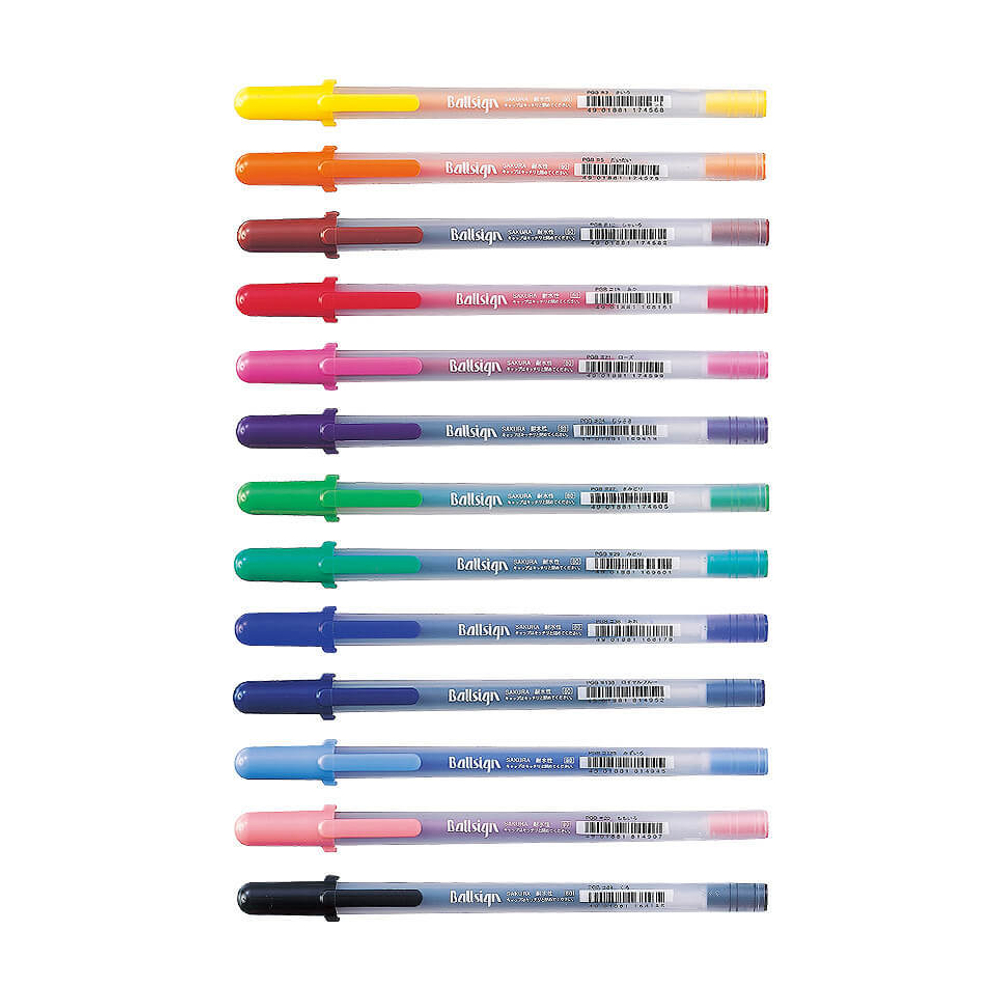 Гелевые ручки Sakura Ballsign 80/Gelly Roll (0,6 мм)