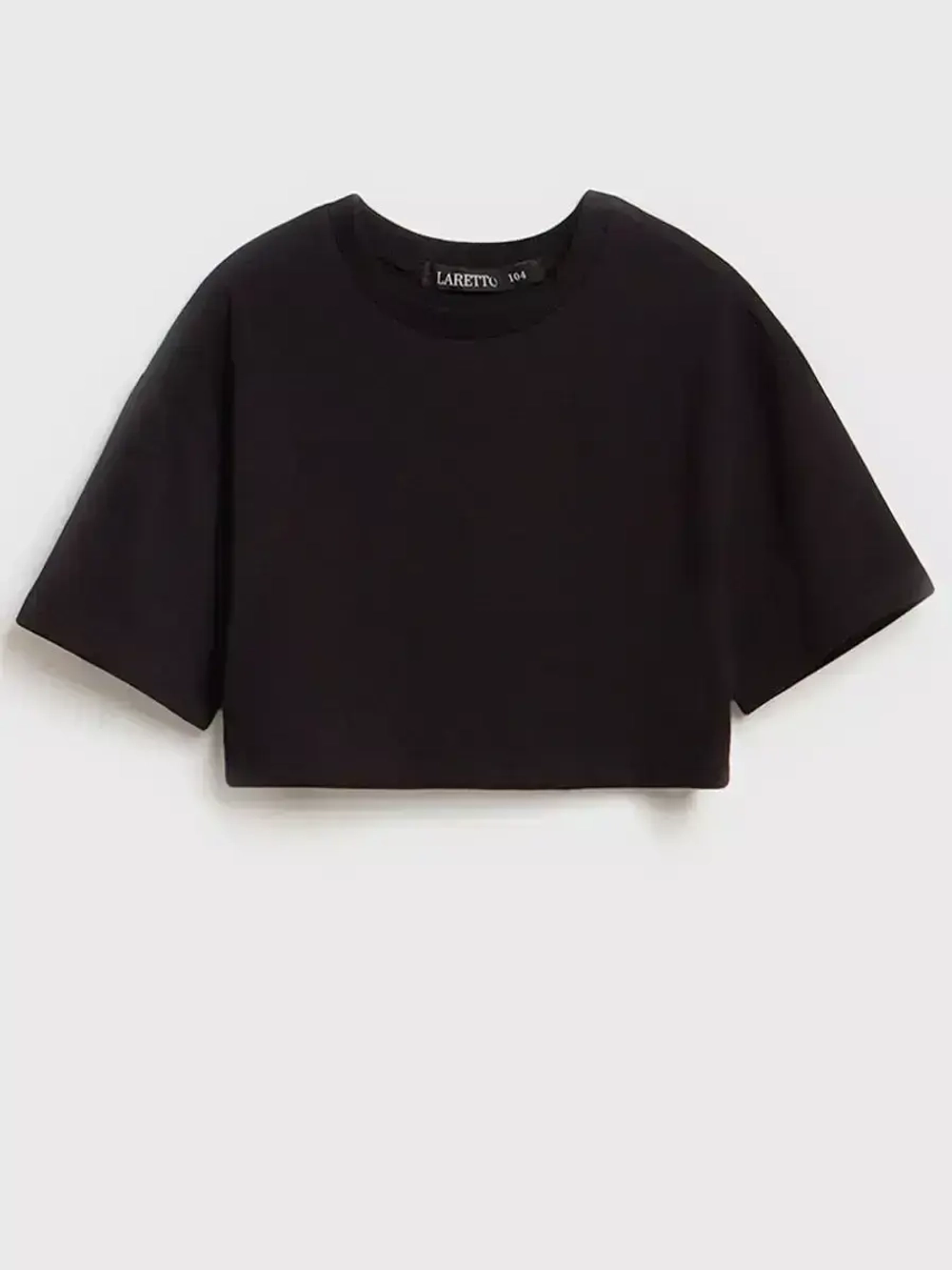 Футболка детская укороченная базовая