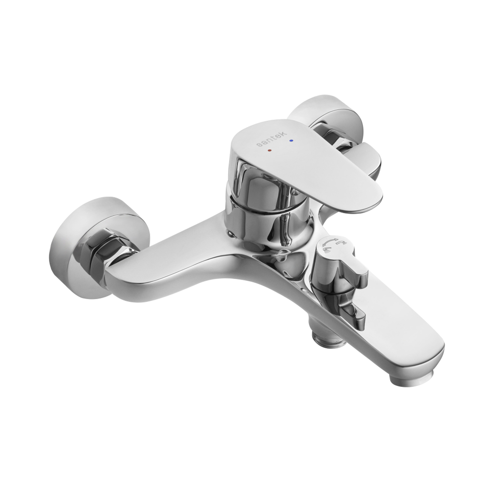 Смеситель Santek Форт для ванны с душем, с аксессуарами, хром, WH5A10004C001
