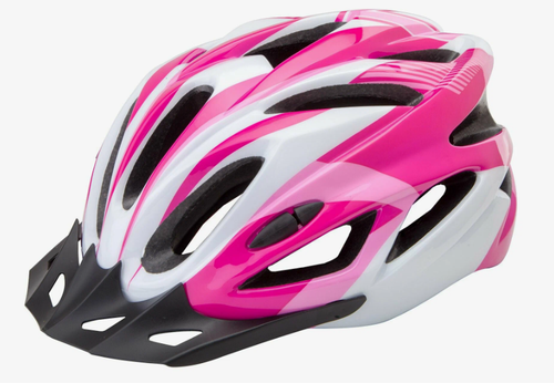 Шлем FSD-HL022 (in-mold). Размер L (58-60 см) бело-розовый, арт.600131 (10216170/090321/0061515, Китай)