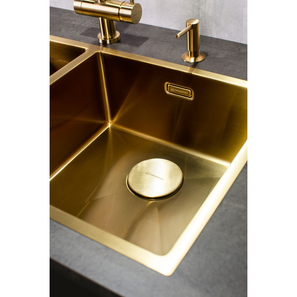 Декоративная накладка для выпуска в цвете светлое золото