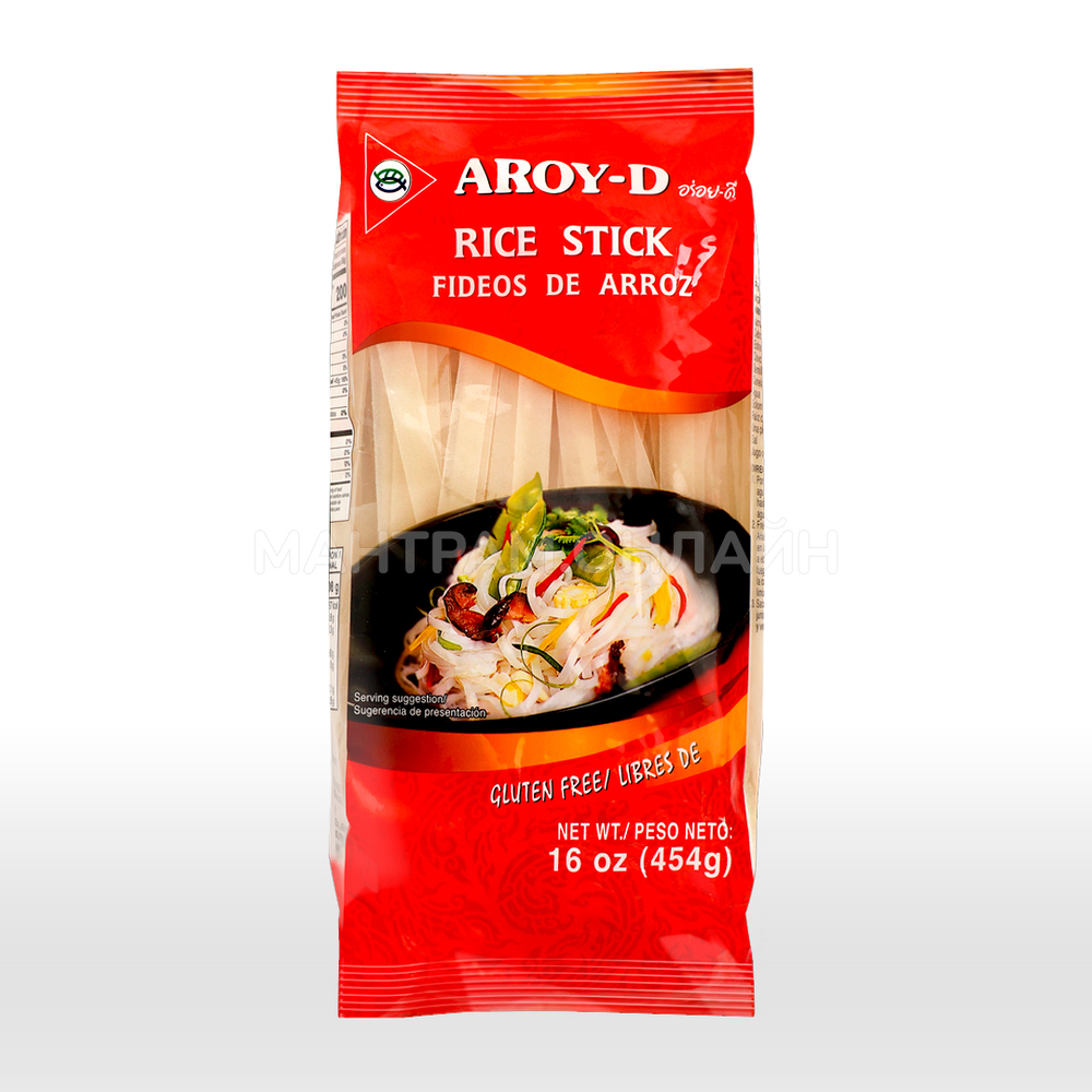 Лапша рисовая Aroy-D Rice Stick 10 мм 454 г