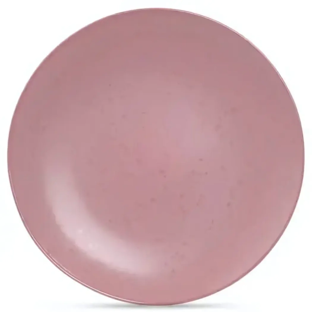 Тарелка обеденная DROPS розовый 24.8см DMD221