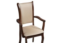 Кресло Вилмот темный орех / бежевый