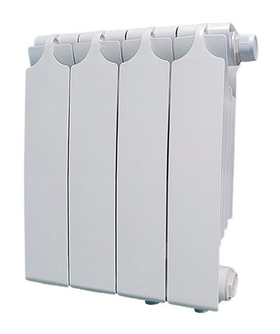 Радиатор биметаллический секционный Теплоприбор BR1-350 х 4 секции (нижнее подключение, справа)
