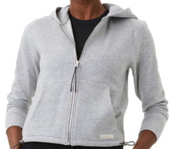 Женская Кофта теннисная Björn Borg Stockholm Soft Hood - light grey melange