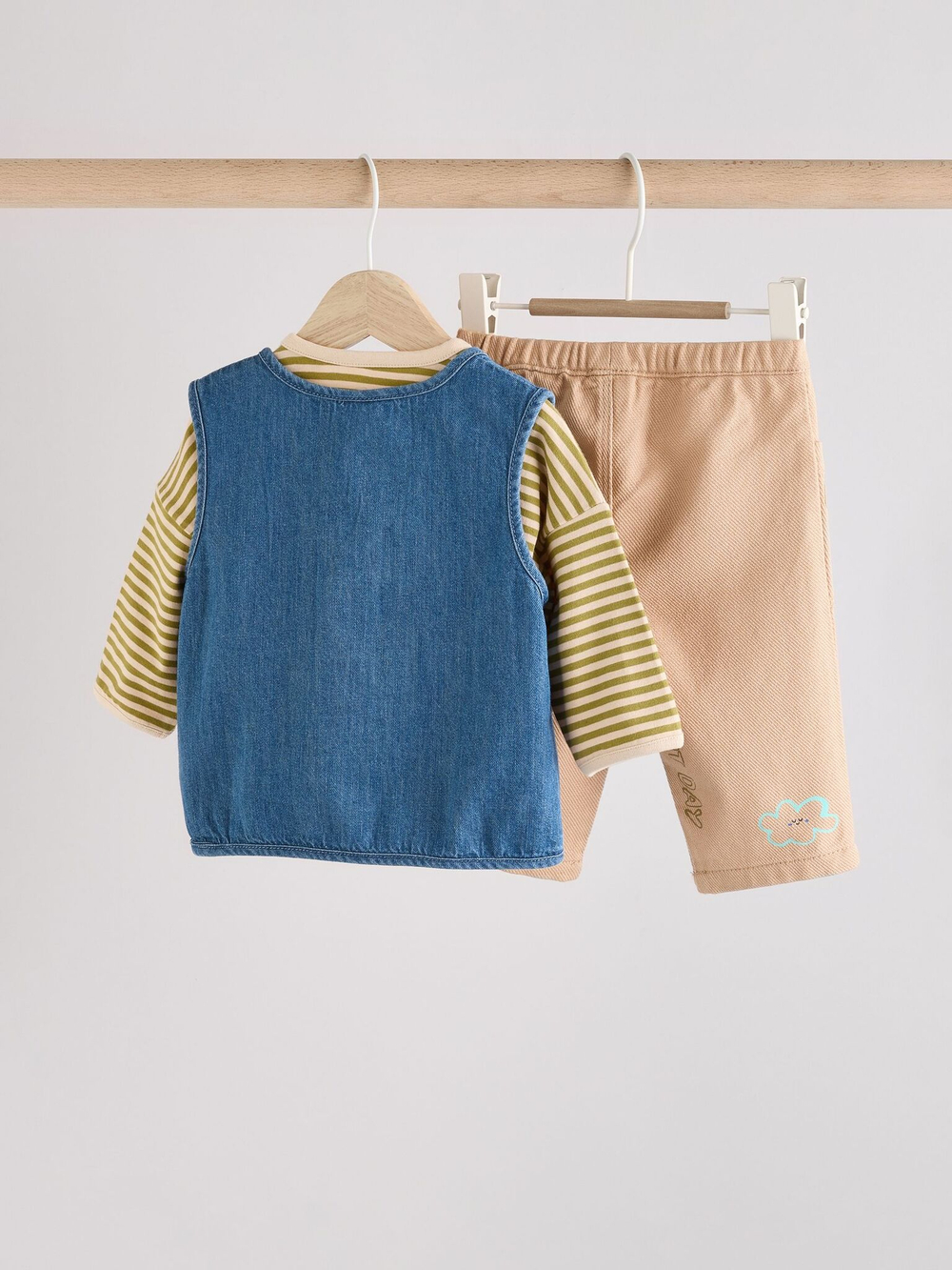 Комплект из трех предметов для малышей Next E63-362, Синий, Бежевый