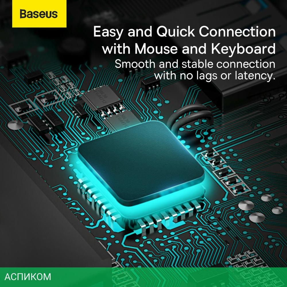 Док-станция Baseus Metal Gleam Series 4-in-1 (WKWG070013)