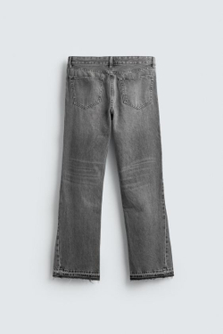ZARA ДЖИНСЫ FLARE FIT, СЕРЫЙ