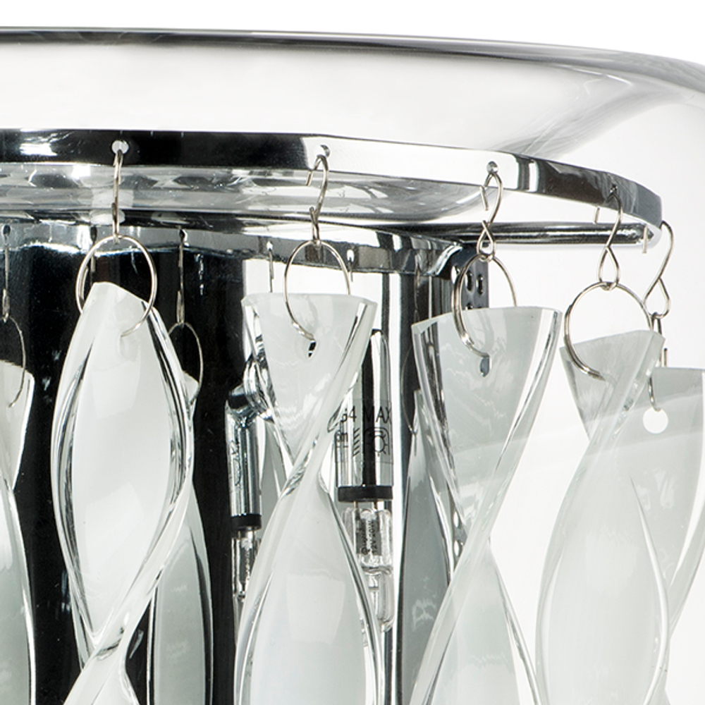 752634 Бра ACQUARIO 3х20W G4 12V ХРОМ БЕЛ стекло