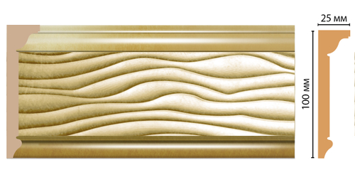 Плинтус потолочный DECOMASTER D218-374 (100*25*2400мм)