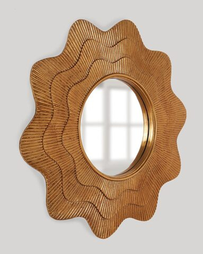 Золотое настенное зеркало “Марайа”