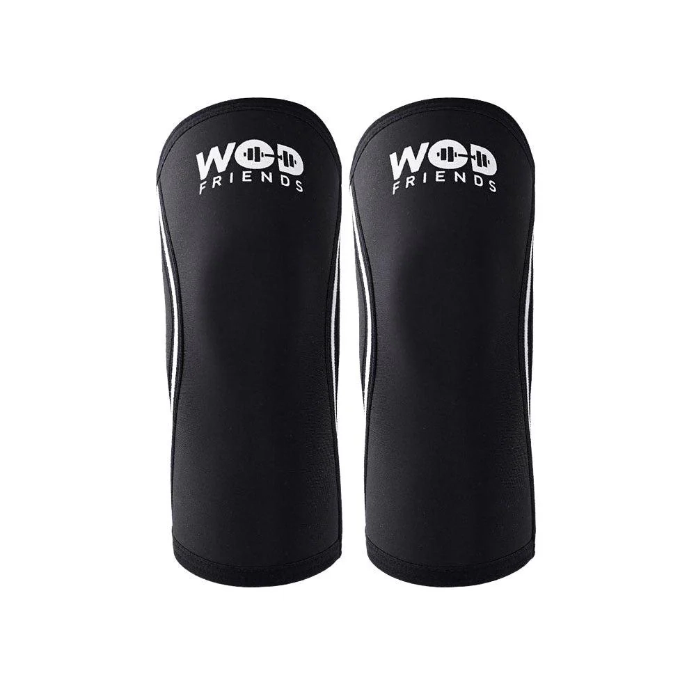 Наколенники неопреновые WOD Friends Knee Sleeves - 5мм (Черные)