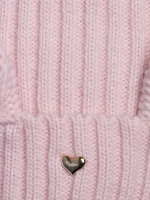 Шапка зимняя с помпоном и ушками для девочки