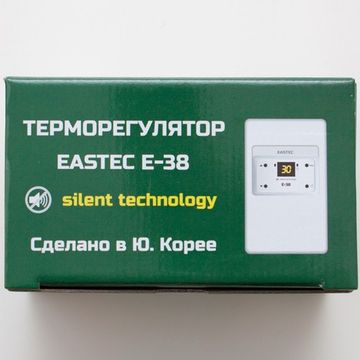 Терморегулятор для теплого пола E-38 бесшумный белый Eastec