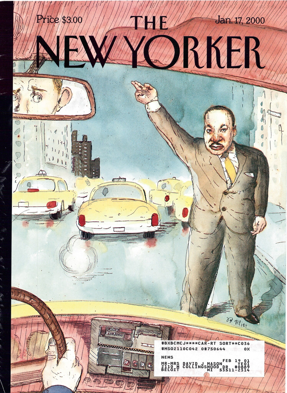 Журнал The New Yorker 17-01-2000, обложка