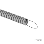 Труба гофр, ПВХ с протяжкой d16 мм (100 м) серая EKF-Plast