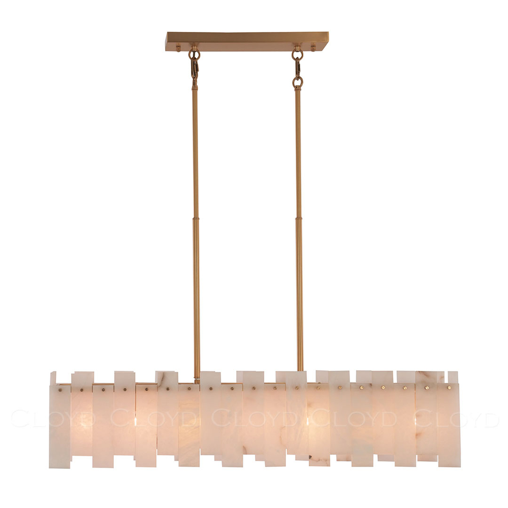 Люстра Cloyd HERCULANUM-C C7 / шир. 98 см - алебастр - латунь (арт.11201)