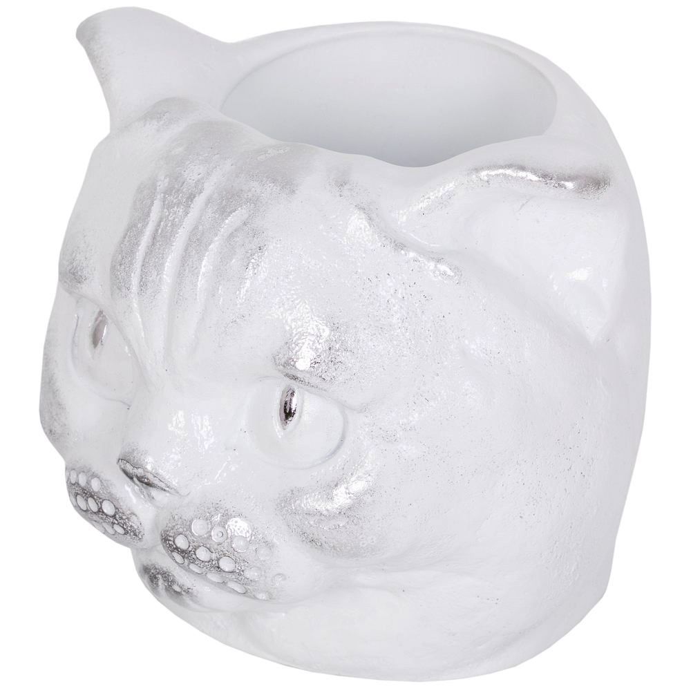 Статуэтка кашпо Кот Данди Белый