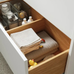 Тумба для ванной  - HAVBÄCK / TÖRNVIKEN /  HAVBАCK / TОRNVIKEN IKEA/ХАВБЕК / ТОРНВИКЕН ИКЕА, 79х102см, белый/черный