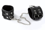 Чёрные кожаные оковы (Цвет: черный)